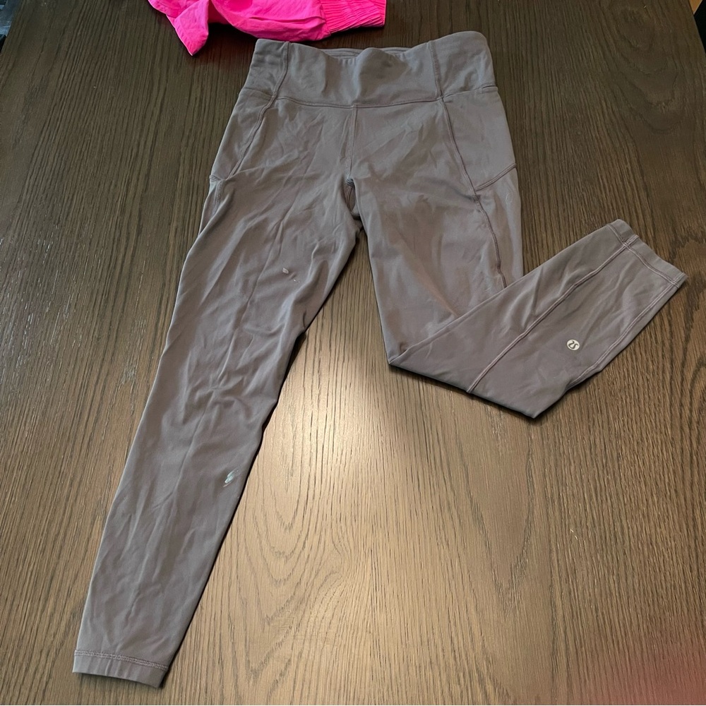 Lululemon grey workout pants, size 6